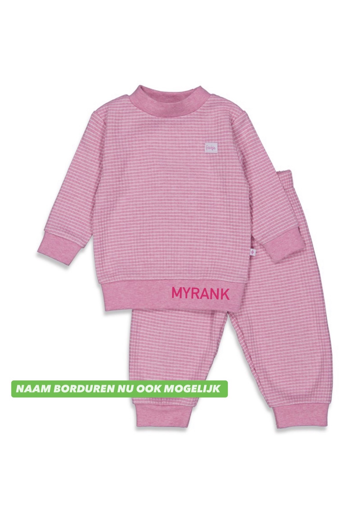 Feetje Wafel Pyjama Pink Melange - Afbeelding 8